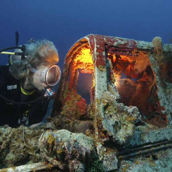 Japanisches Flugzeugwrack